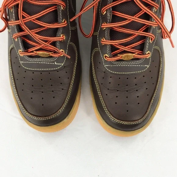 Nike Air Force 1 High Brown Leather Winter Workboot Pack Gum Sole Sz 12 - Picture 4 of 11